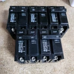 Lot Or Pack Of Eaton BR245 Double Pole Amp 120/240VAC Circuit Breaker. Fixed Price $42.00.