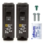 Genuine Square HOM130 Circuit Breaker Kit Bundle (2 Pack), Amp (30A) Sin.... Fixed Price $38.30.