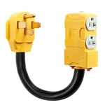 Wym World Amp To 20 110V Rv Distribution Adapter,nema 14-50P, Yellow. Fixed Price $33.11.