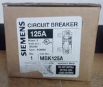 New Box Siemens MBK125A 125-AMP Main Circuit Breaker. Fixed Price $39.99.