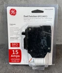 Ge Q-line Amp Single-pole Dual Function Arc Fault/gfci Breaker (THQL1115DFP). Fixed Price $45.26.