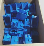 Set Of 30* Carlon B114R-UPC Single Gang Old Work Switch Boxes 14CU.IN Blue. Fixed Price $56.99.