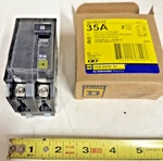 Square D QOB235 Miniature Circuit Breaker - A, Pole, 120/240 Vac. Fixed Price $28.99.