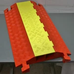 Checkers Heavy Duty Cable Protector CP2X325-Y/O, Channel Guard, Yellow/orange. Fixed Price $259.95.