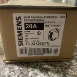 10PCS Siemens Q120DFN 20A Dual Function Afci/gfci Plug Neutral Breaker New. Fixed Price $400.00.