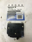 Square 1SQD120 20A Single Pole Circuit Breaker Replacement Type Qo. Fixed Price $20.00.