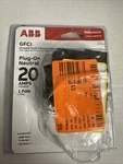Abb Reliahome 20A Plug-on Neutral Cfci Circuit Breaker THQL1120PGFTA Open Box. Fixed Price $22.05.