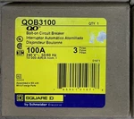 Square D QOB3100 Mini Circuit Breaker - Qo, 100A, Pole, 240VAC, 10KA, Bolt On. Fixed Price $99.00.