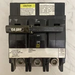 Chipped Square QOB3150VH Amp 22KA 240 Volt Pole Bolt-on Circuit Breaker. Fixed Price $150.00.