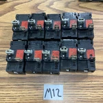 Lot Of 10 Bulldog 31115 Pole 15A Pushmatic Breaker Used (missing Screw). Fixed Price $25.00.