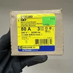 QOB380 Square D Bolt-on Circuit Breaker 240VACV 80A 3-POLE 10KA. Fixed Price $90.00.