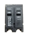 Eaton BR280, 80A Pole Plug On, Circuit Breaker, 120/240V Bit Damage. Fixed Price $34.00.