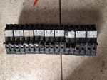 Lot Of 9- Siemens Amp Q1515 Type Qt Tandem Single Pole Circuit Breakers. Fixed Price $75.00.
