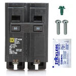 Genuine Square HOM250 Circuit Breaker Kit Bundle (1 Pack), Amp (50A) Double. Fixed Price $89.72.