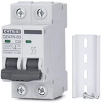 Chtaixi Ac Miniature Circuit Breaker, 32 Amp 120V/240V Pole Din Rail Grey. Fixed Price $20.90.