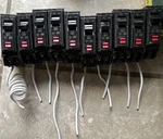 Ge (lot Of 10) 20A 120V Gfci Circuit Breaker, 1-POLE, Test Button THQB1120GFT. Fixed Price $350.00.