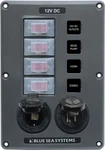 Blue Sea 4321-BSS Panel Switch H2O Cb 4POS Sckt & Usb. Fixed Price $87.59.