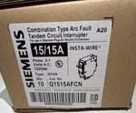 Siemens Q1515AFCN Qtan 15/15A 120/240V Tandem Circuit Breaker Afci With 10PACK. Fixed Price $428.99.