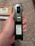 Square D 15A Single-pole Plug-on Neutral Arc Fault Circuit Breaker (QO115PCAFI). Fixed Price $28.00.