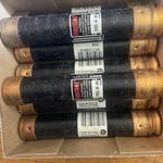 Box Of (7) FRN-R-60 Cooper Bussmann Dual-element Time Delay Class RK5 Fuses. Fixed Price $58.00.
