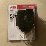 Abb 50AMP 2-POLE Gfci Ground Fault Breaker THQL2150GFT2A 240V New. Fixed Price $62.75.