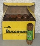 Box Of (10) FRN-R-60 Cooper Bussmann Dual-element Time Delay Class RK5 Fuses. Fixed Price $79.99.