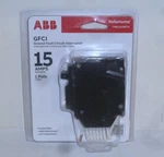 Abb Amp Single Pole Ground Fault Breaker With Self-test THQL1115GFTA. Fixed Price $33.00.