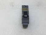 Connecticut Electric UBIF-50N Single Pole 50A 120/240VAC Thick Circuit Breaker. Fixed Price $14.95.