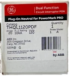 New Ge THQL1120PDF 20A Afci/gfci Dual Function Plug-on Neutral Circuit Breaker. Fixed Price $39.95.