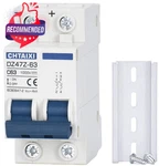 Chtaixi Dc Miniature Circuit Breaker, 2 Pole 1000V 63 Amp Isolator For Solar.... Fixed Price $33.40.