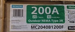 Siemens MC2040B1200F Space Circuit 200-AMP Flush Mount Meter Load Center. Fixed Price $376.00.