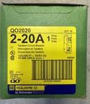10 Pcs Square QO2020/QO2020C No Hook 2-20A Single Pole Tandem Breakers. Fixed Price $284.99.