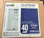 Leviton LB240-TR 40A 2-POLE 120/240V Breaker Thermal Magnetic Lot Of 5. Fixed Price $89.00.