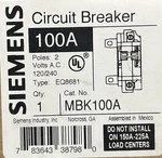 Siemens MBK100A Main Breaker. Fixed Price $36.50.