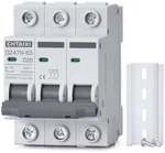 Chtaixi 3 Pole Din Rail Mount Circuit Breaker, 20 Amp 240V Ac Miniature Grey. Fixed Price $25.85.