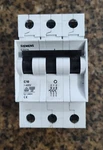 Siemens 5SX2 Three Pole Circuit Breaker Iec 60898. Fixed Price $24.50.