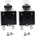 Mxuteuk 2PCS 20AMP Circuit Breakers Push Button Manual Reset 125/250V Ac. Fixed Price $14.52.