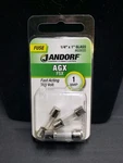 Jandorf Glass #60655 Cartridge Fast-acting Fuse, Agx Fsx 1AMP 250 V. Fixed Price $5.00.