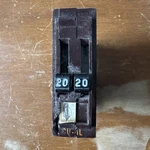 Wadsworth B2020 Circuit Breaker 20/20A Tandem Two Pole 120/240V. Fixed Price $45.00.