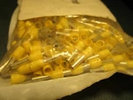 14 Awg 8.0MM Pin Length Yellow Single Wire - Insulated Din End Sleeve Ferrule. Fixed Price $175.00.