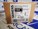 New Siemens Q115DF Pole Amp QFGA2 Afci Gfci Plug In 120V Breaker. Fixed Price $83.30.