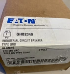 New, Eaton - GHB2040 Bolt Circuit Breaker 40A, 2POLE, 277/480V. In Box. Fixed Price $118.00.