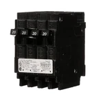 Siemens Q22020CT Triple Circuit Breaker, Plug-in, 20/20 Amps. Fixed Price $45.10.