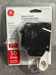 Ge Amp 240-VOLT Double Pole Ground Fault Breaker With Self-test THQL2150GFT2P. Fixed Price $71.47.