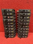 Lot Of Square QO120 Circuit Breakers 20AMP Pole 120/240VAC 10KA Good Cond. Fixed Price $80.71.