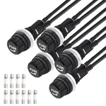 Tnisesm Pcs Panel Mounted 5X20MM Screw Cap Fuse Holder With Pre-soldered.... Fixed Price $11.35.