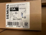 BA115AFC Siemens Amp Pole Afci Bolt-on Circuit Breaker (new). Fixed Price $99.51.