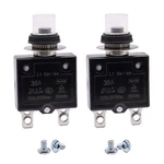Mxuteuk 2PCS 30AMP Circuit Breakers Push Button Manual Reset 125/250V Ac. Fixed Price $17.02.