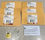 (6) Square HOM1PA Homeline Breaker Handle Padlock Attachment Lot Of New. Fixed Price $39.99.