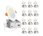 Amico 12 Pack 4 Inch 5CCT Ultra-thin Led Recessed Ceiling Light Junction Box. Fixed Price $45.00.
